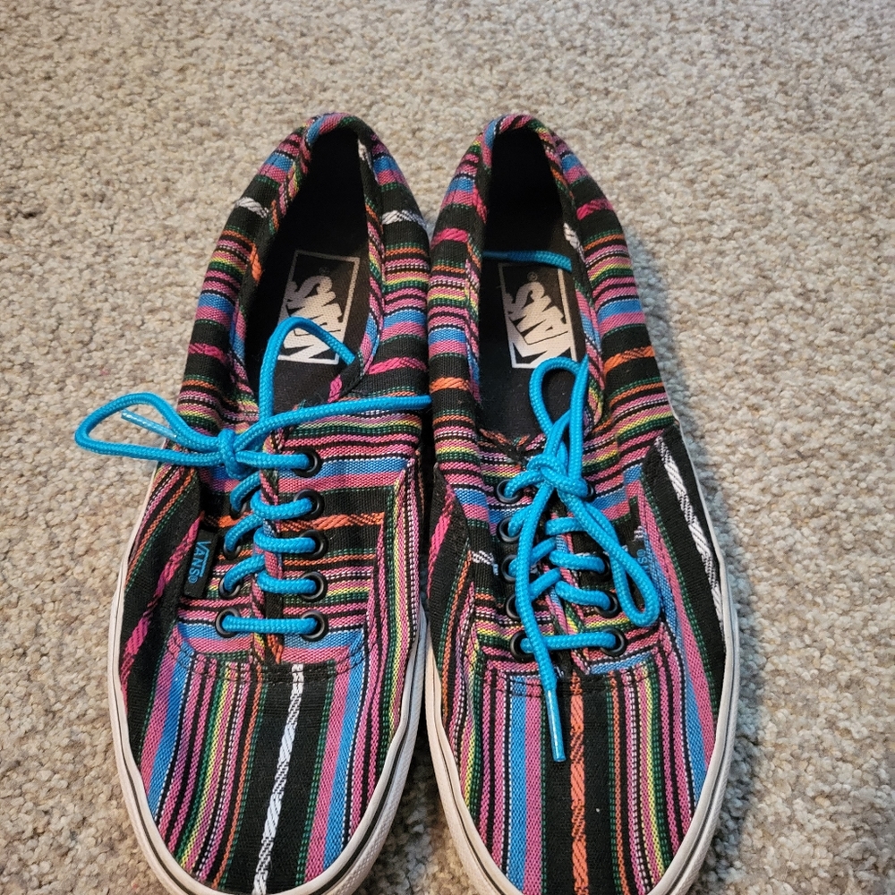 Rainbow colored Vans Mens 7 Women's 8.5